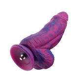 HiSmith 9.5 Inch Silicone Monster Dildo (Purple and Blue) – Waterproof Silicone Dildo Fantasy Dongs